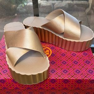 Tory Burch Scallop Wedge Flip Flop